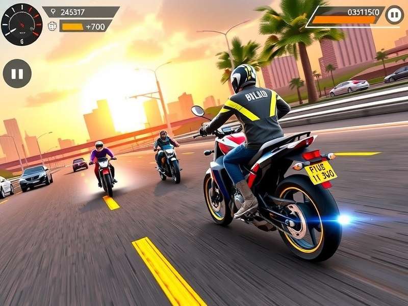 Traffic Rider Mod APK 2025 Gameplay Screenshot
