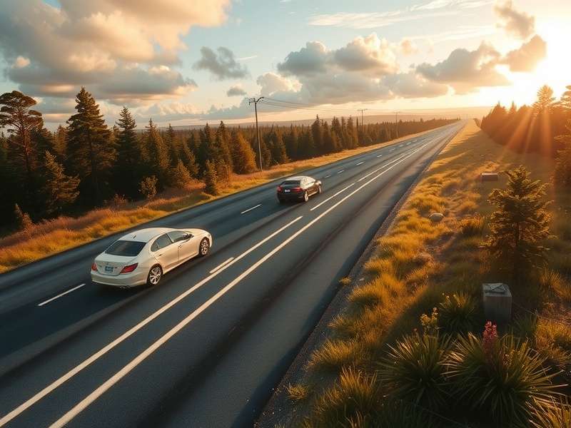 Bruce Highway traffic accident scene with emergency vehicles