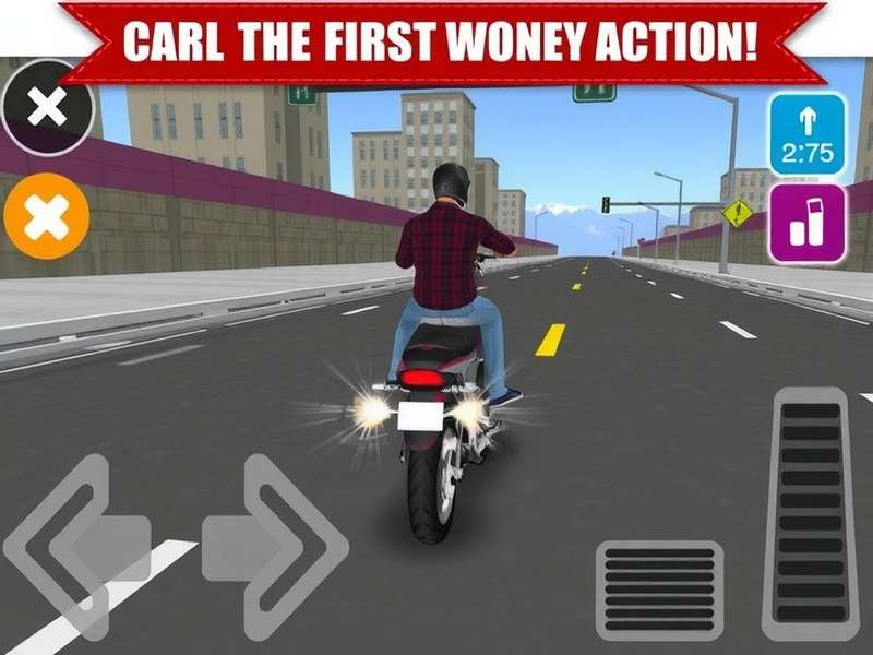 Traffic Rider Mod 2.0 Gameplay Screenshot showing unlimited money interface