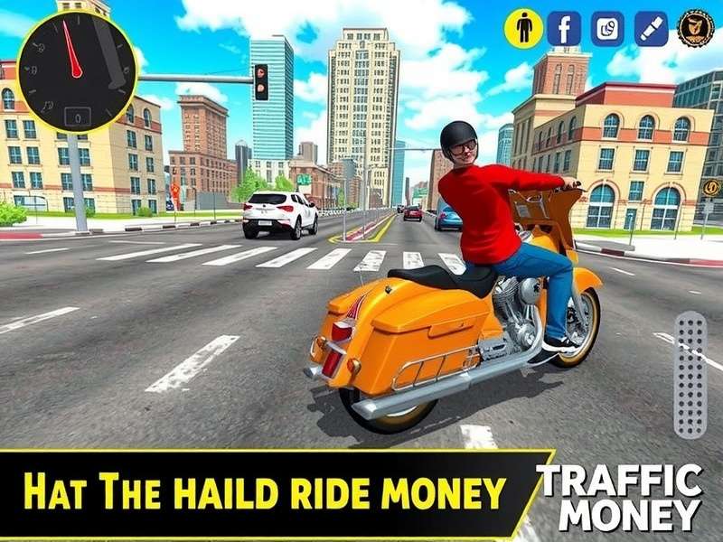 Traffic Rider Mod Apk gameplay on Android device