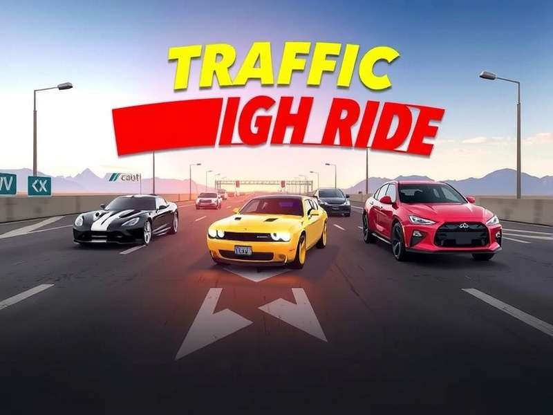 Traffic Rider Gameplay Screenshot showing first-person bike view