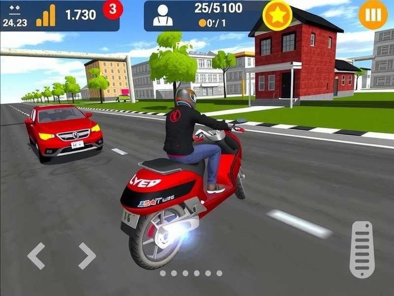Traffic Rider Mod Apk gameplay showing unlimited coins and diamonds interface