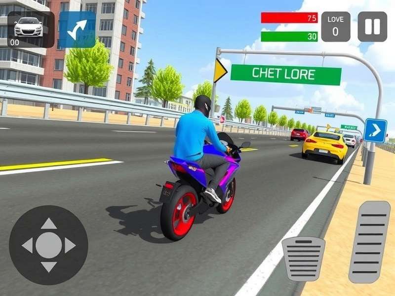 Traffic Rider Mod Apk 2024 gameplay with unlimited money interface