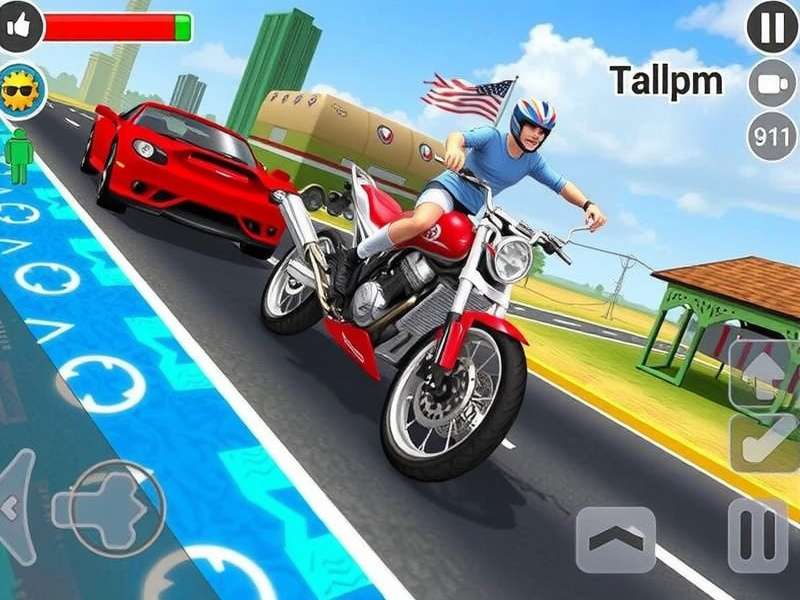 Screenshot of Traffic Raider Mod Apk showing unlimited money and unlocked bikes