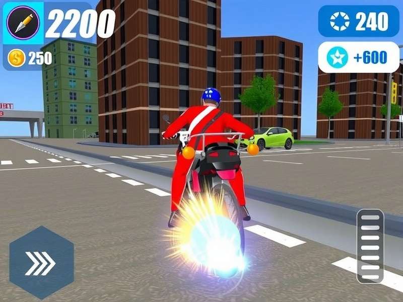 Traffic Rider gameplay showing a high-score run with many coins collected