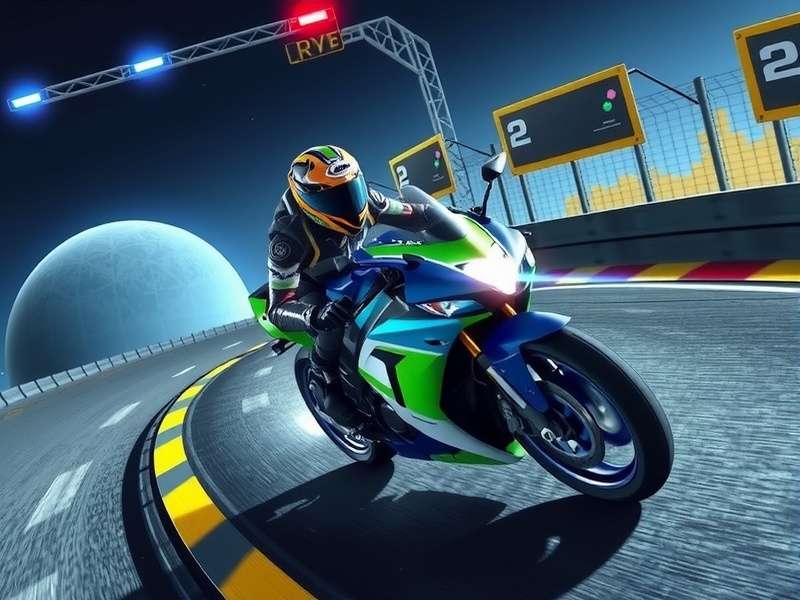 Traffic Rider motorbike game action screenshot showing highway racing with traffic