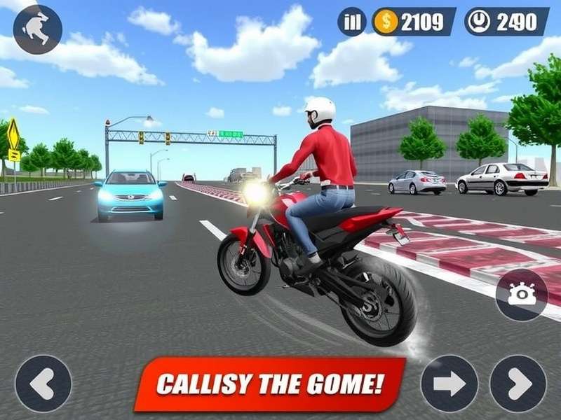 Traffic Rider Game Mod Apk Unlimited Money - Hero image showing a rider speeding through Indian traffic with maxed-out upgrades