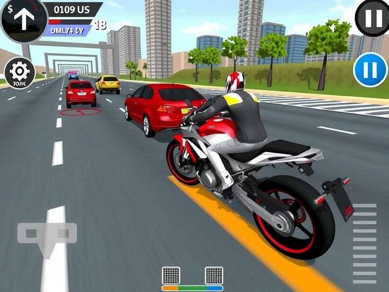 Traffic Rider Mod Apk download guide in Tamil language with bike and highway background